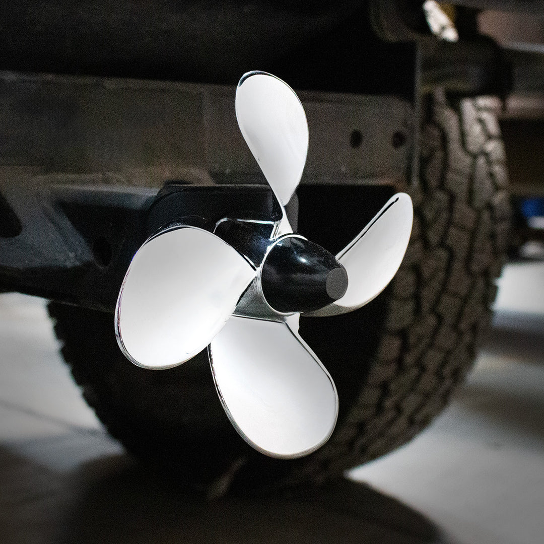 Spinning Propeller Hitch Cover For 2" x 2" Trailer Hitch Receivers