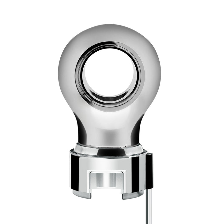Thread-On Chrome Charlotte Style Gearshift Knob With LED 13/15/18 Speed Adapter - Green LED