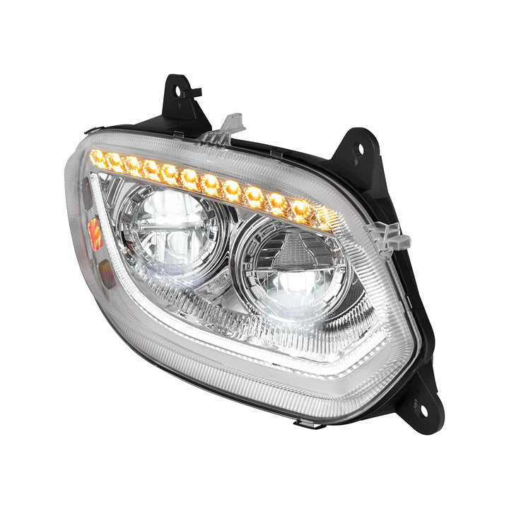 Chrome 86 LED Headlight For 2018-2025 International LT - Passenger