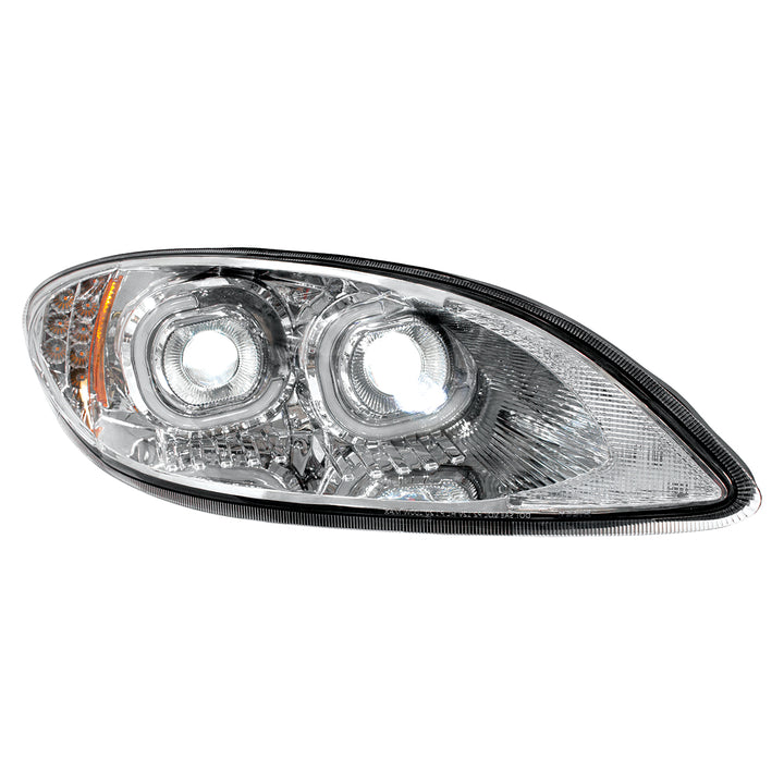 Chrome LED Headlight For 2006-2017 International Prostar - Passenger