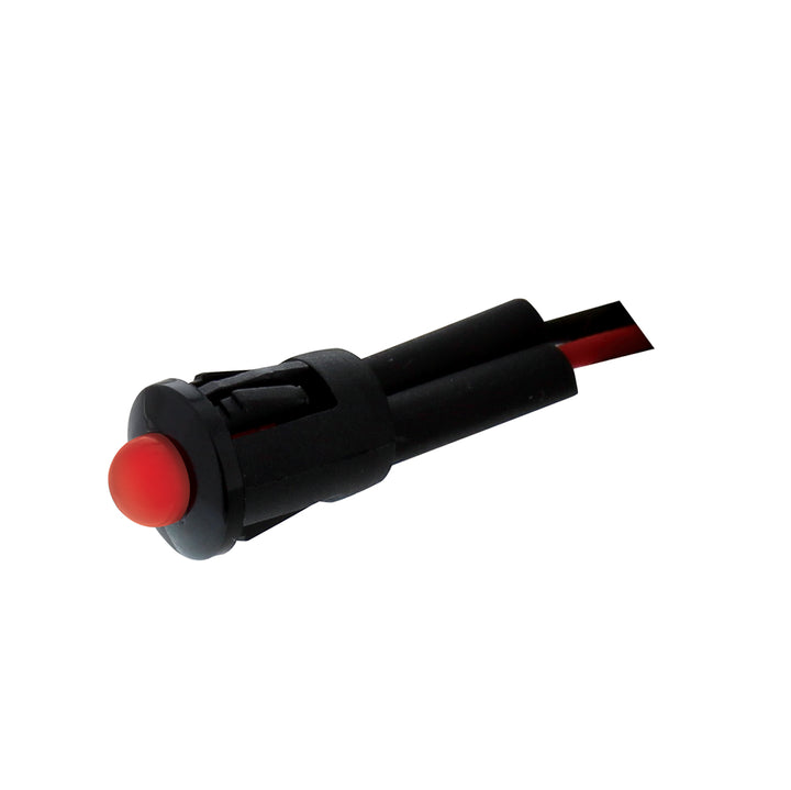 Single LED Snap - In Indicator Light - Red (Bulk)