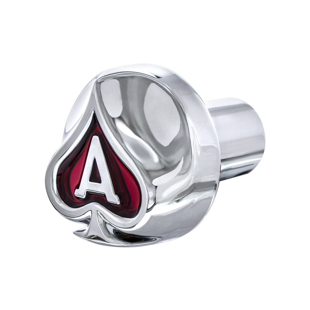 1/2" - 13 Thread-On Ace of Spades Shift Knob - Chrome