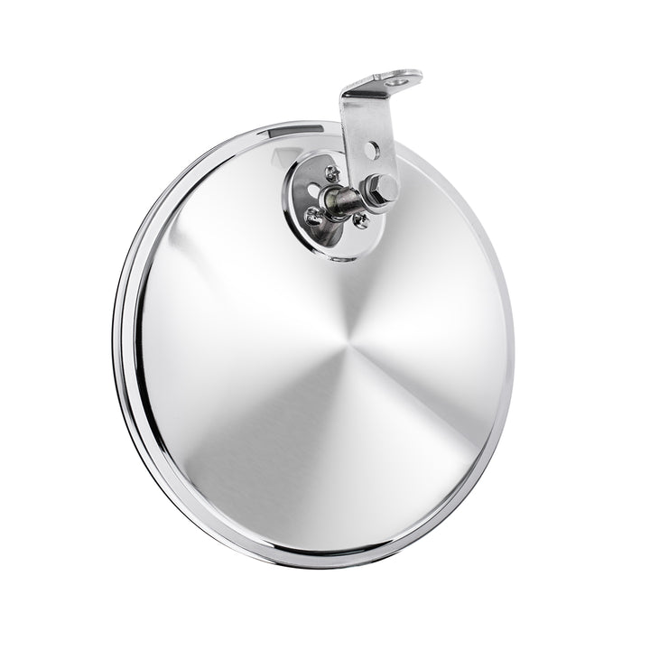 8-1/2" Chrome 320R Convex Mirror - Offset Mounting Stud