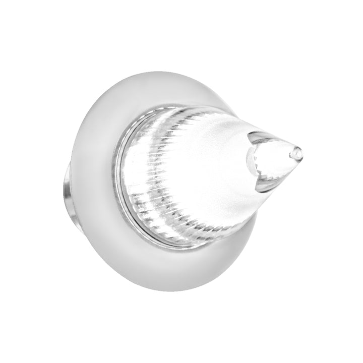 4 LED Dual Function 3/4" Mini Spike Light With Stainless Steel Bezel (Auxiliary/Utility) - White LED/Clear Lens