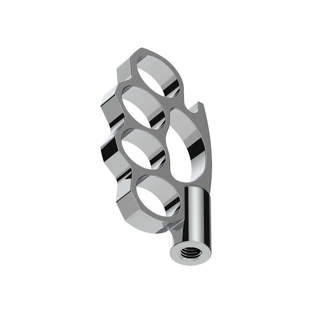 1/2" - 13 Thread-On Knuckle Gearshift Knob - Chrome