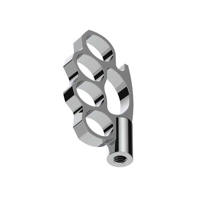 1/2" - 13 Thread-On Knuckle Gearshift Knob - Chrome