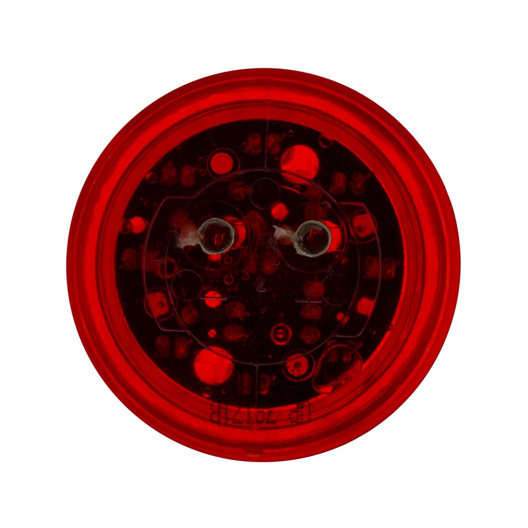 9 LED 2" Round Light (Clearance/Marker) - Red LED/Red Lens (Bulk)