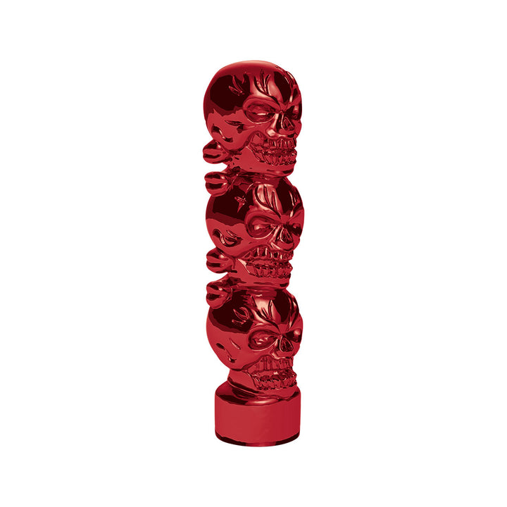 1/2" - 13 Thread-On 3 Skull Candy Color Shift Knob - Candy Red