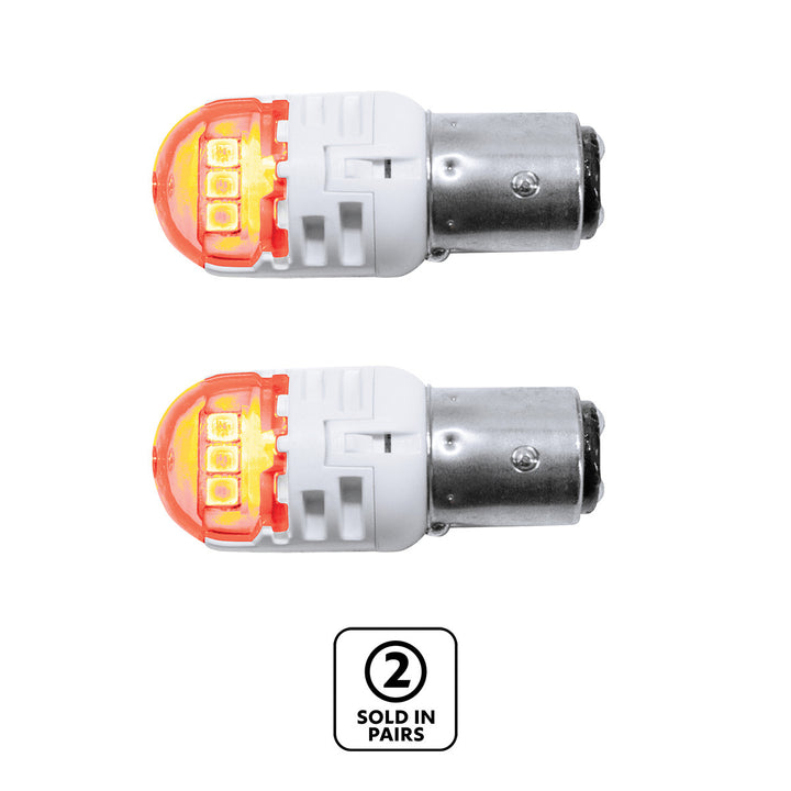 High Power 6 LED 1157 Bulb - Amber (Pair)