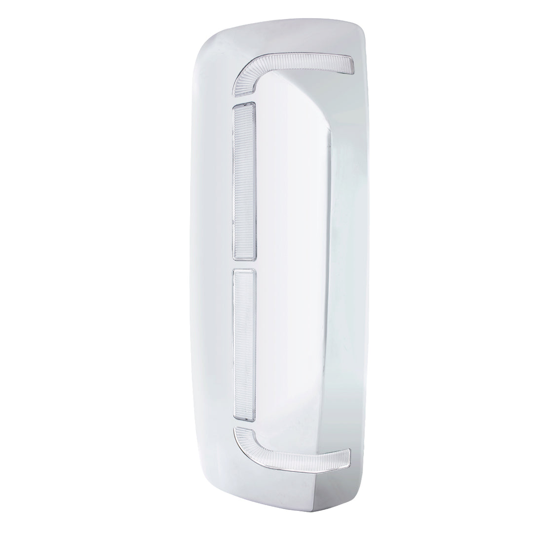 59 LED Chrome Mirror Cover With Sequential LED For 2012-2024 Volvo VNL - Passenger