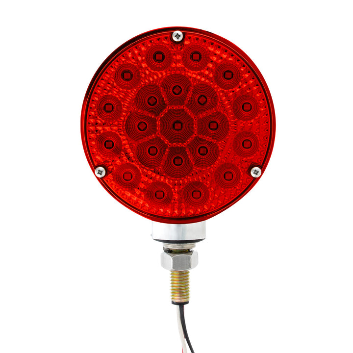 42 LED Reflector Double Face Competition Series Turn Signal Light - Amber &amp; Red LED/Lens