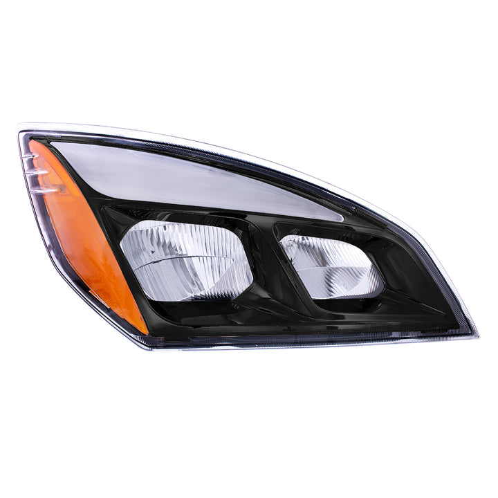 Black LED Headlight For 2018-2024 Freightliner Cascadia - Passenger