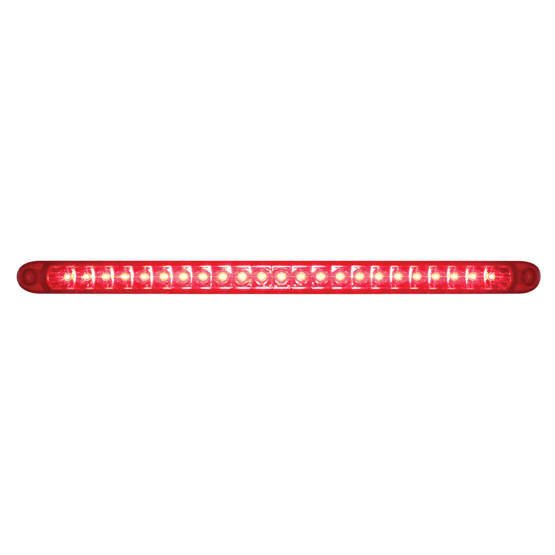 23 SMD LED 17-1/4" Reflector Light Bar Only (Stop, Turn &amp; Tail) - Red LED/Red Lens