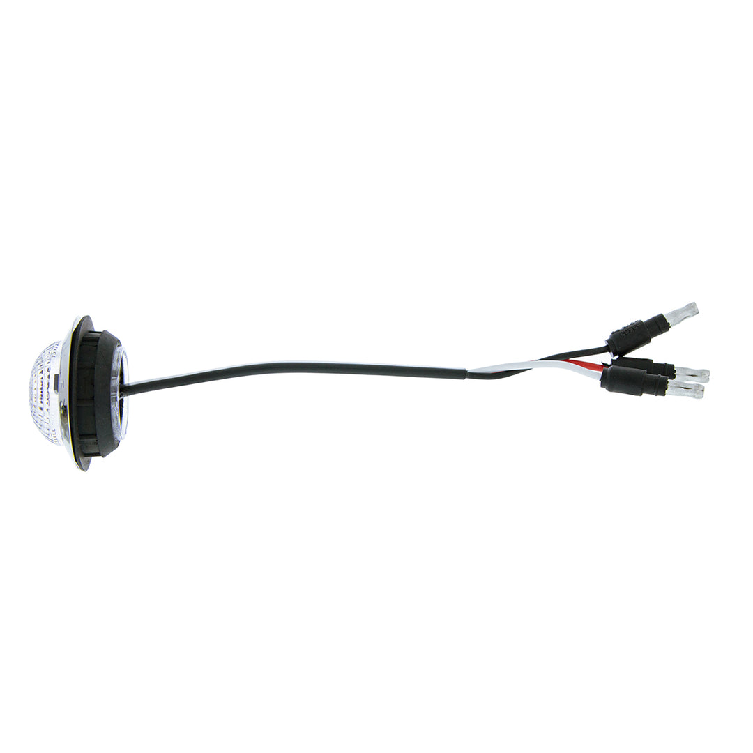6 LED 1-1/4" Dual Function Light (Clearance/Marker) - Red LED/Clear Lens