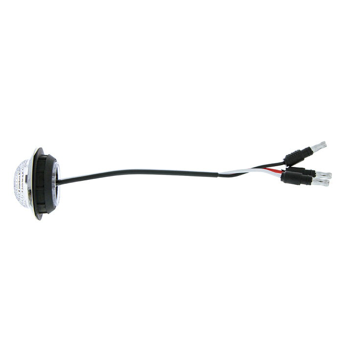 6 LED 1-1/4" Dual Function Light (Clearance/Marker) - Red LED/Clear Lens