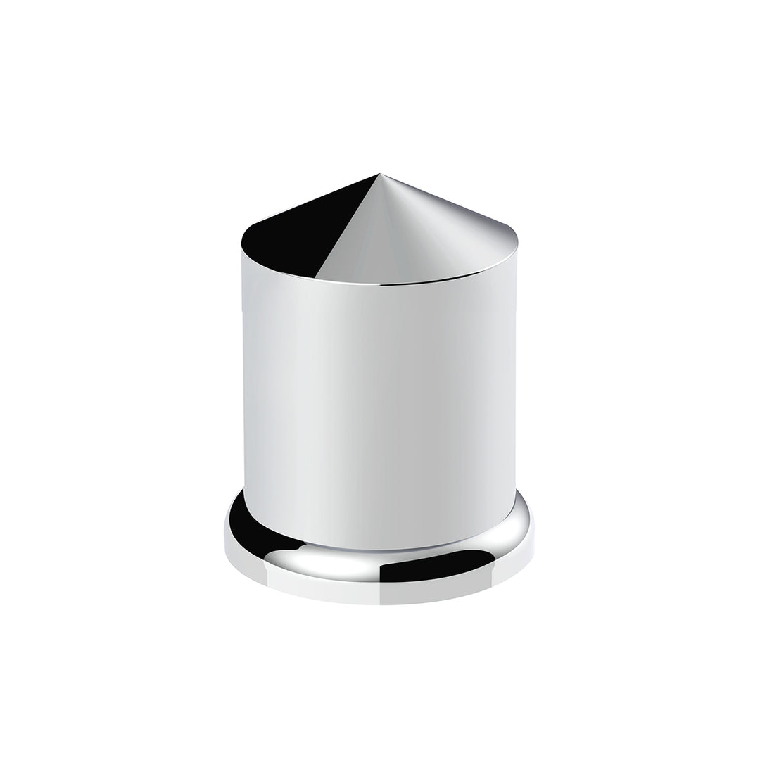 3/4" x 1-1/2" Chrome Plastic Pointed Nut Cover - Push-On