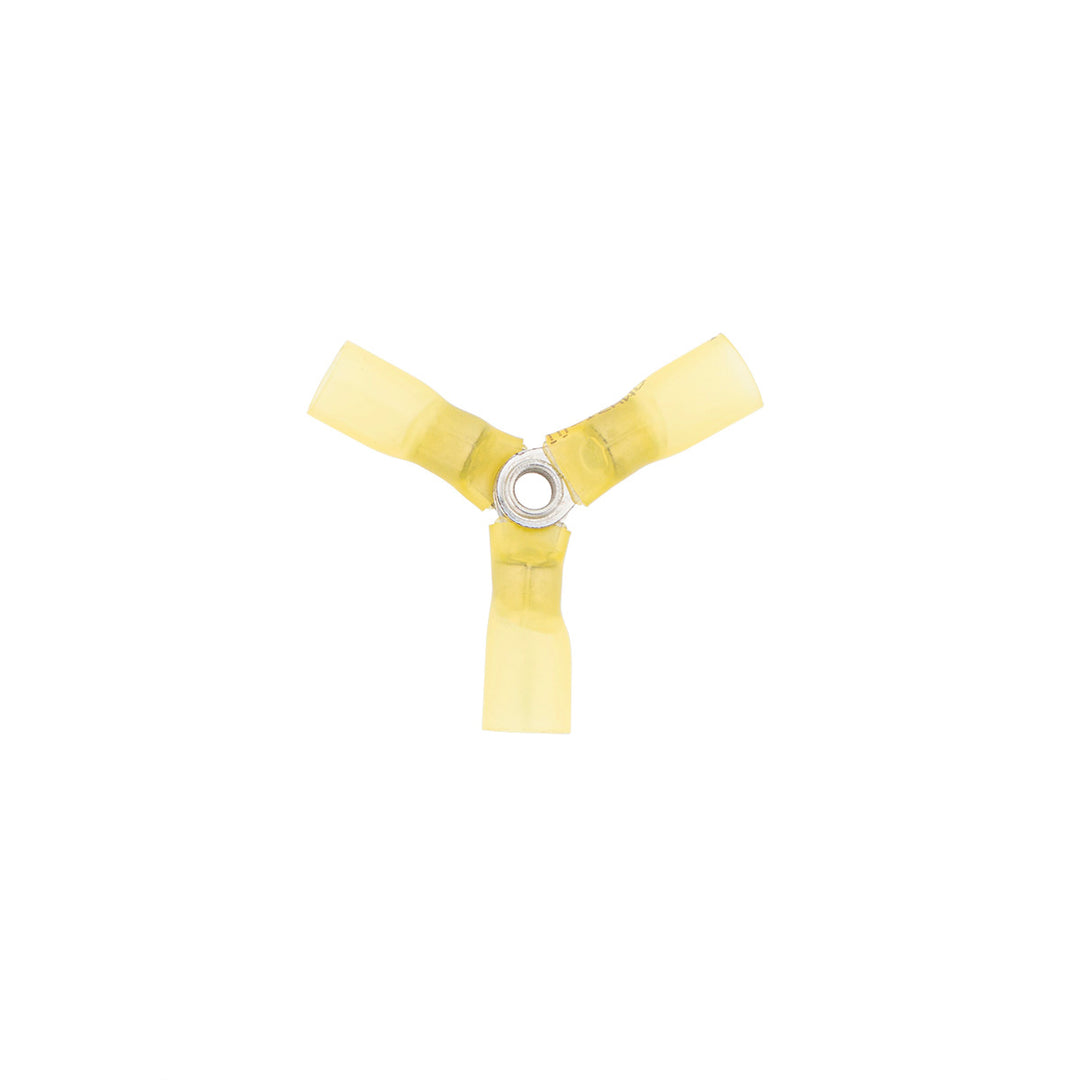 12-10 AWG 3 - Way (Y) CS Heat Shrink Connector - Yellow (5-Pack)