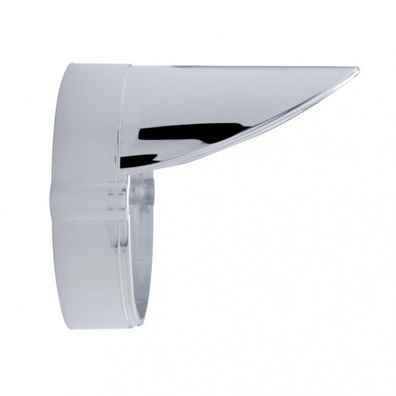 Chrome LED Light Flush Mount Base With Visor For Grakon 1000 Style Lights (Bulk)