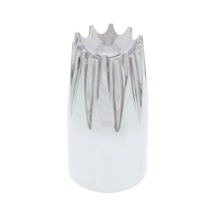 33mm x 3-3/4" Chrome Plastic Crown Nut Cover - Thread-On (Bulk)