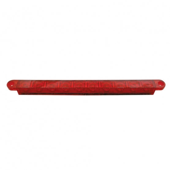 10 LED 9" Light Bar (Stop, Turn &amp; Tail) - Red LED/Red Lens (Bulk)