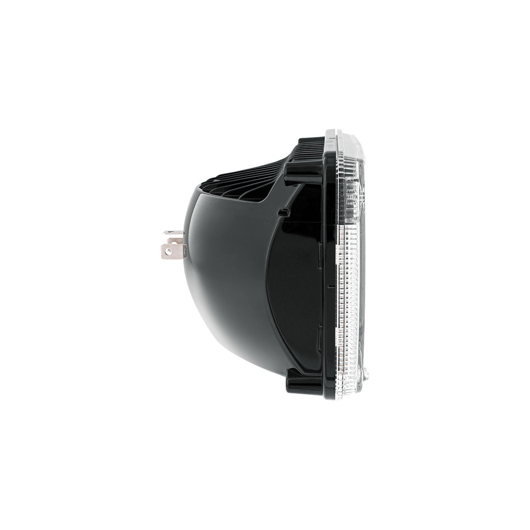 ULTRALIT - Heated 4" x 6" LED Headlight With Polycarbonate Lens &amp; Housing - Low Beam