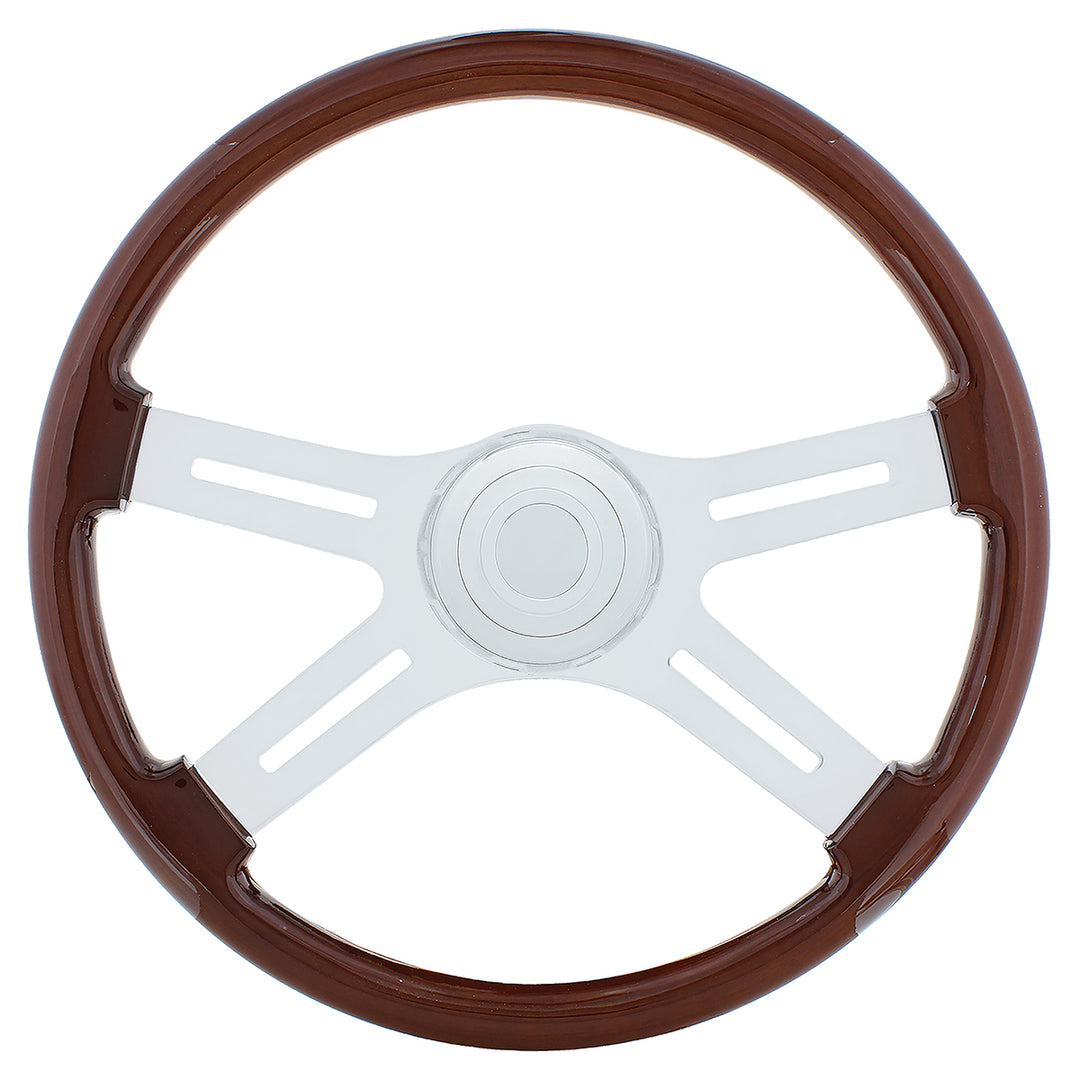 18" 4 Spoke Steering Wheel With Hub &amp; Horn Kit - International