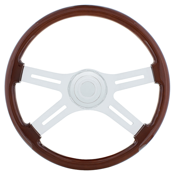 18" 4 Spoke Steering Wheel With Hub &amp; Horn Kit - International