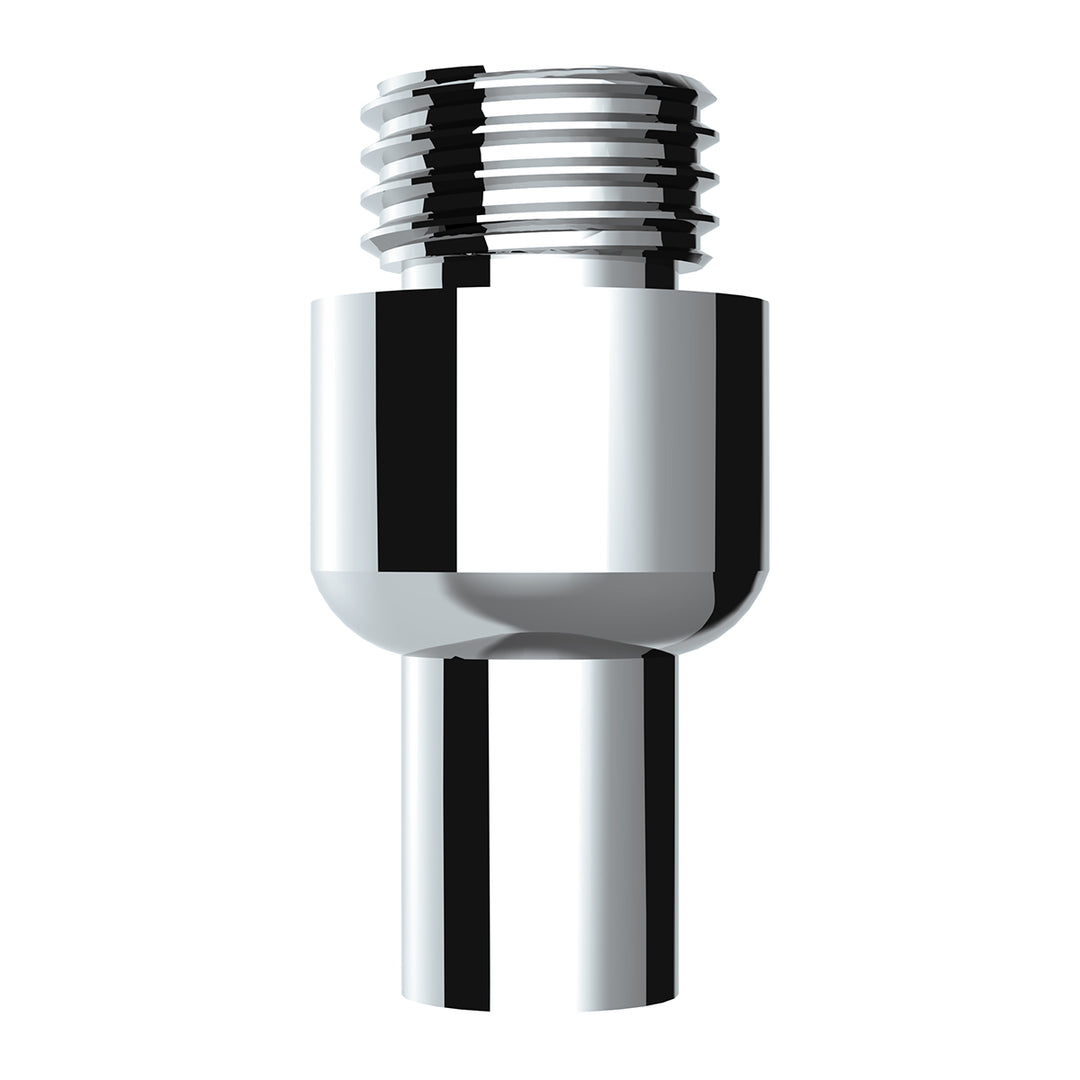 Chrome Aluminum Air Valve Adapter With M30 x 3.5 Threads