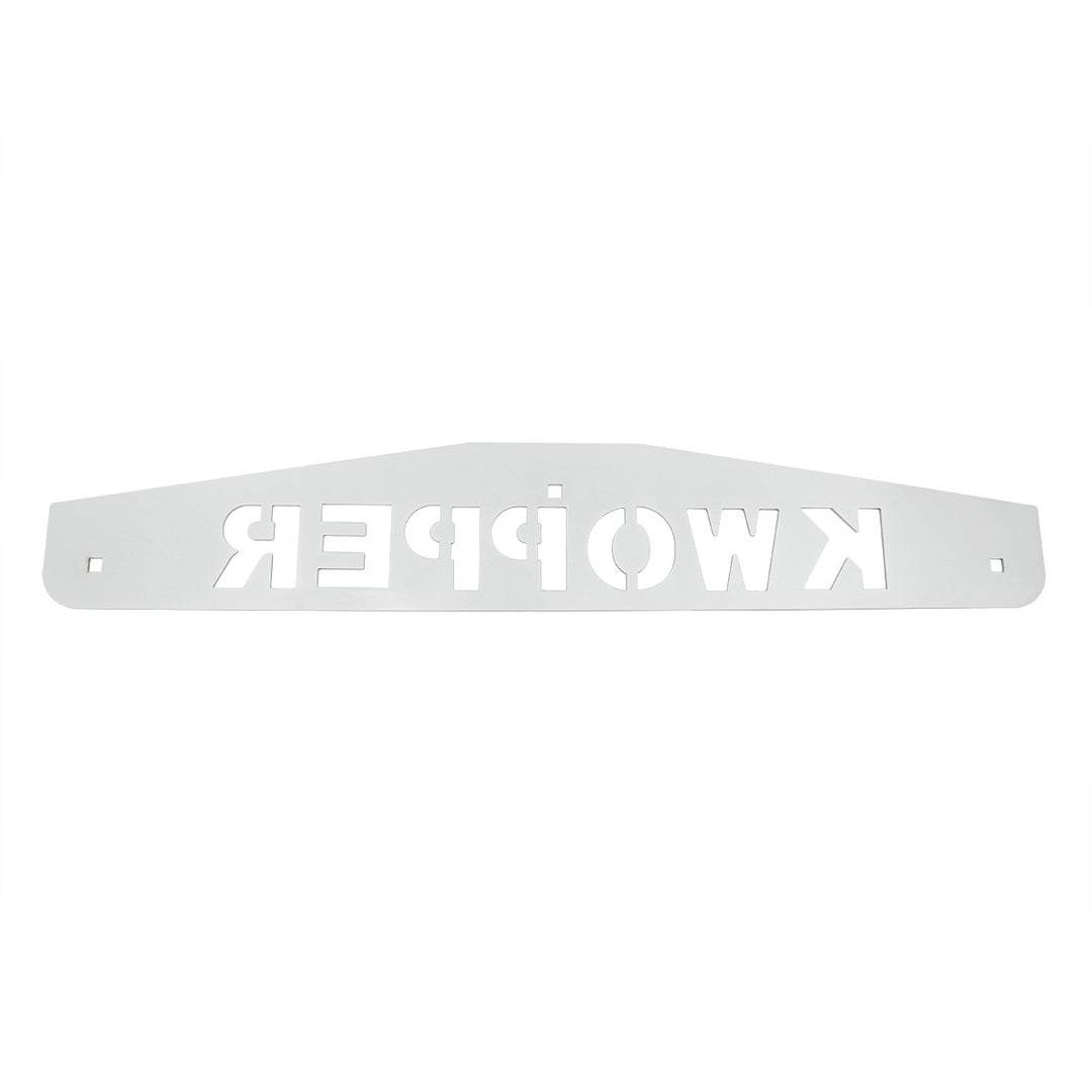 4" x 24" Chrome Kwopper Bottom Mud Flap Plate - Bolt Thru