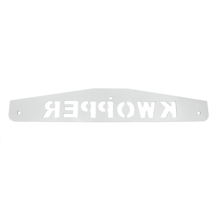 4" x 24" Chrome Kwopper Bottom Mud Flap Plate - Bolt Thru
