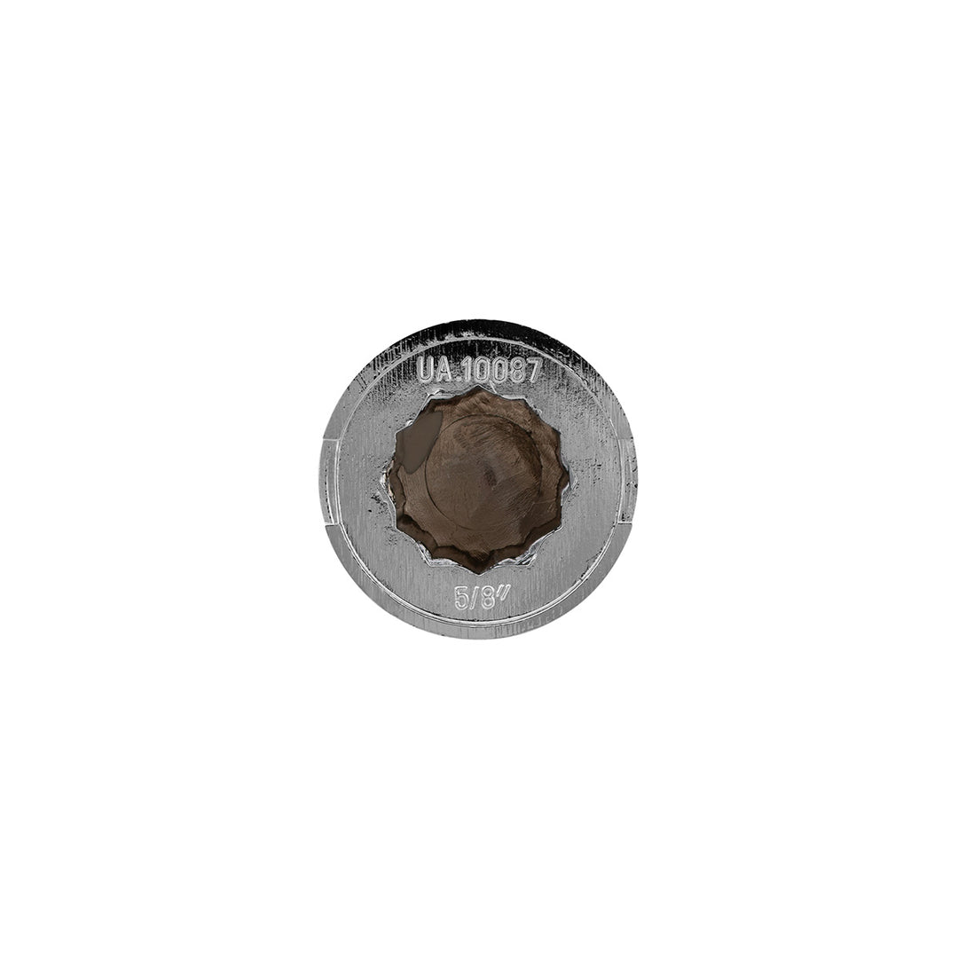 5/8" x 1-1/4" Chrome Plastic Pointed Nut Cover - Push-On