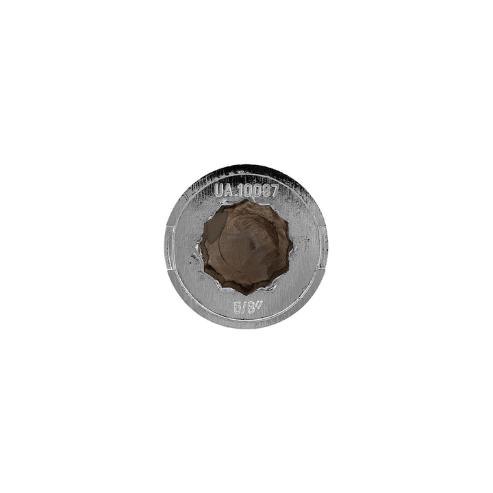 5/8" x 1-1/4" Chrome Plastic Pointed Nut Cover - Push-On