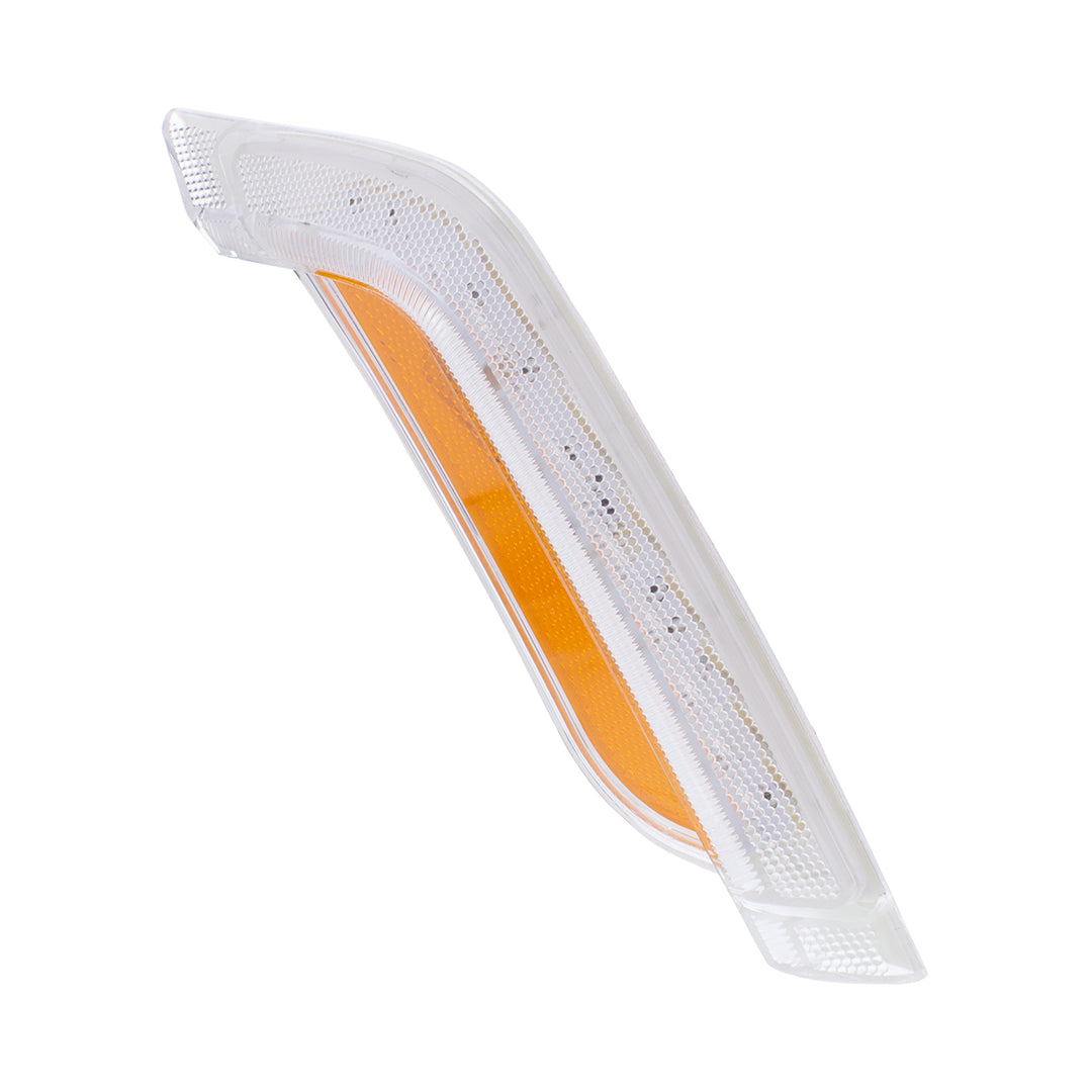 12 Amber LED Fender Turn Signal Light For Peterbilt 579 (2012-2021) &amp; 587 (2012-2018) - Passenger, Clear Lens