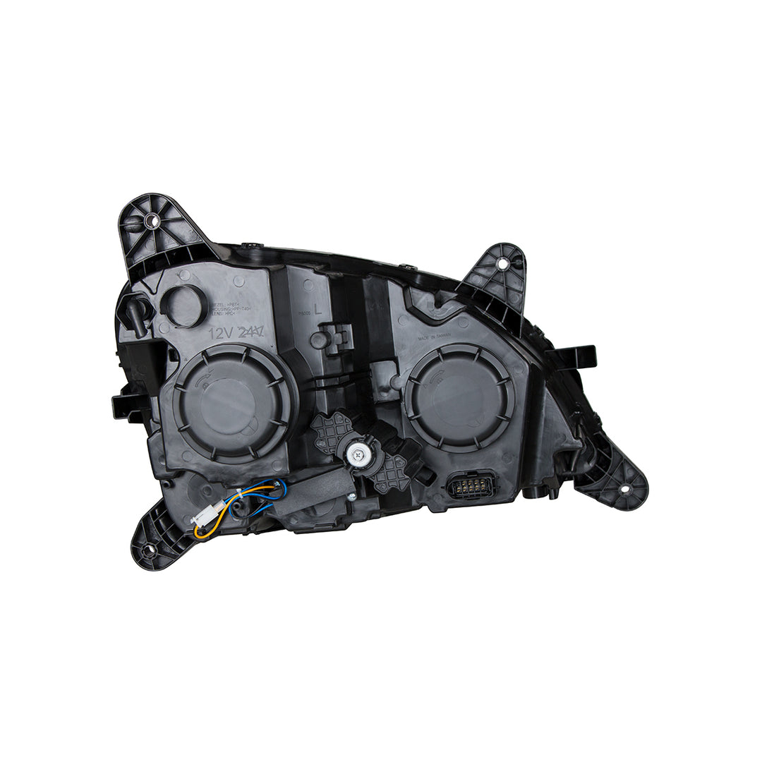Black Projection Headlight With LED Position &amp; Signal For 2012-2021 Peterbilt 579 - Driver