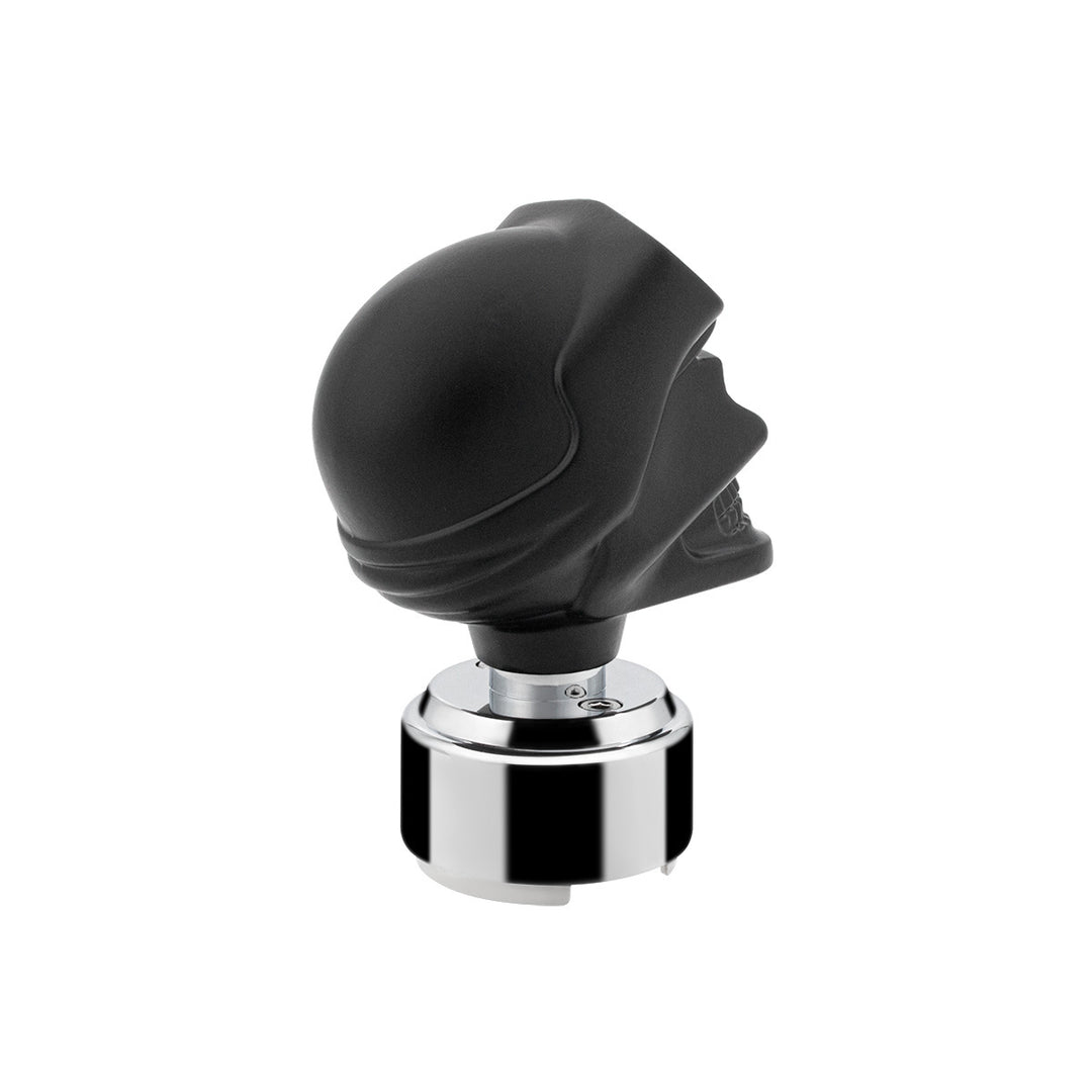Thread-On Skull Biker Shift Knob &amp; Adapter For Eaton Fuller Style 9/10 Shifter - Black