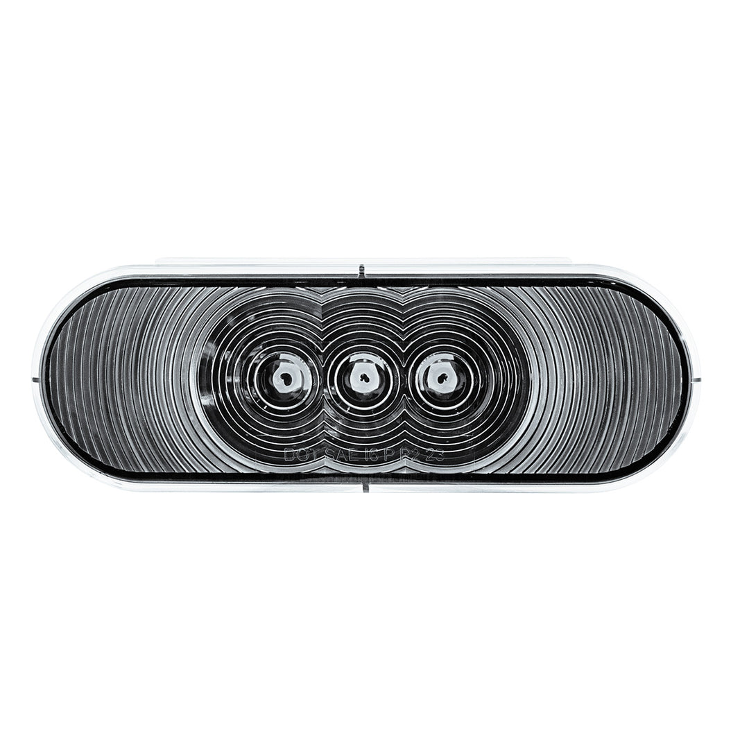 6 LED 6" Oval Light (Back-Up) - White LED/Clear Lens