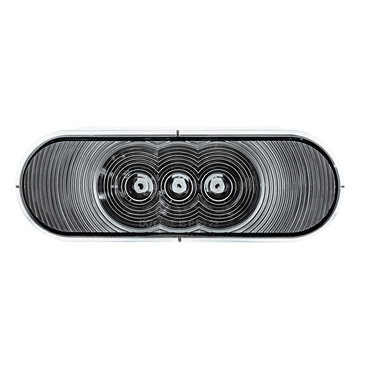 6 LED 6" Oval Light (Back-Up) - White LED/Clear Lens