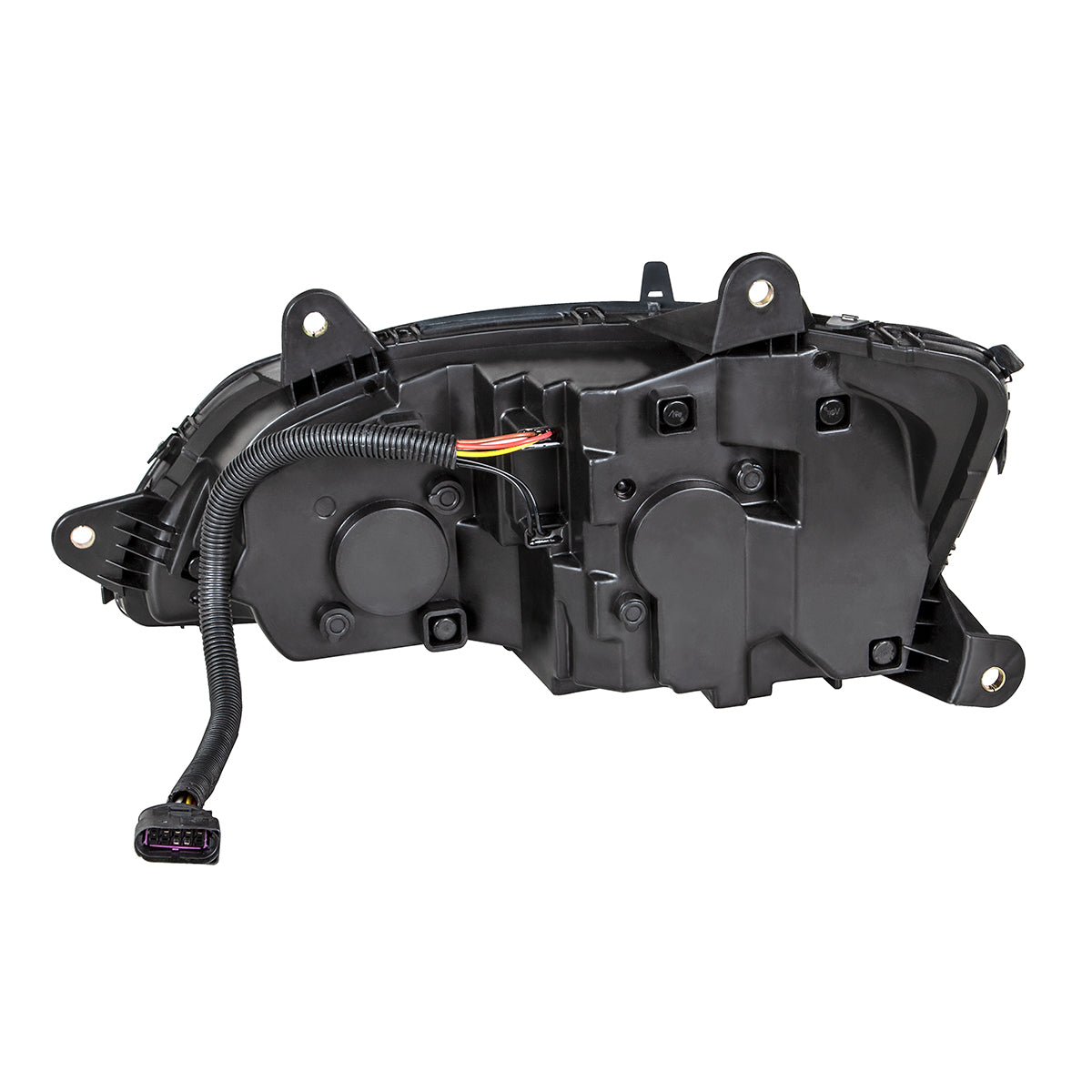 "Blackout" LED Headlight With LED Turn Signal & LED Position Light Bar For 2008-2017 Kenworth T660 - Passenger