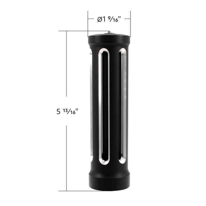 M30 x 3.5 Thread-On Sonoma Style Gearshift Knob - Smoke Crystal/Matte Black