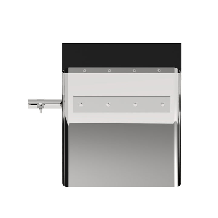 24" x 24" 430 Stainless Quarter Fender With Tube Bracket Set (Pair)