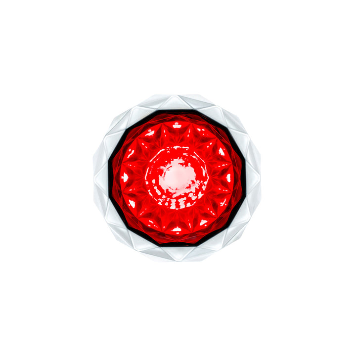 2 LED Dual Function Mini Crystal Watermelon Light (Clearance/Marker) - Red LED/Red Lens