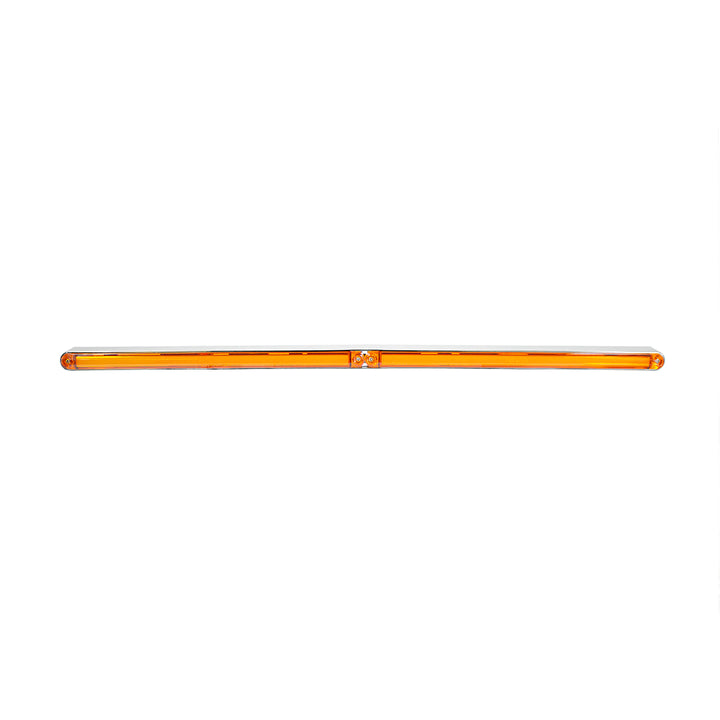 Dual 24 LED Dual Function 12" GloLight Bar With Bezel - Amber LED/Amber Lens