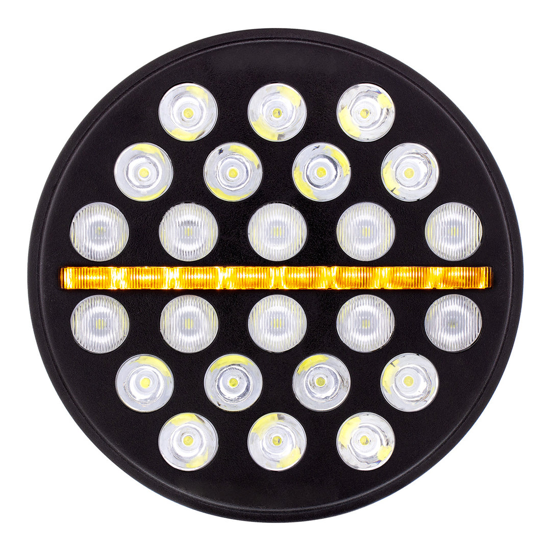 ULTRALIT - 24 High Power LED Circular Light With Dual Color LED Position Light Bar