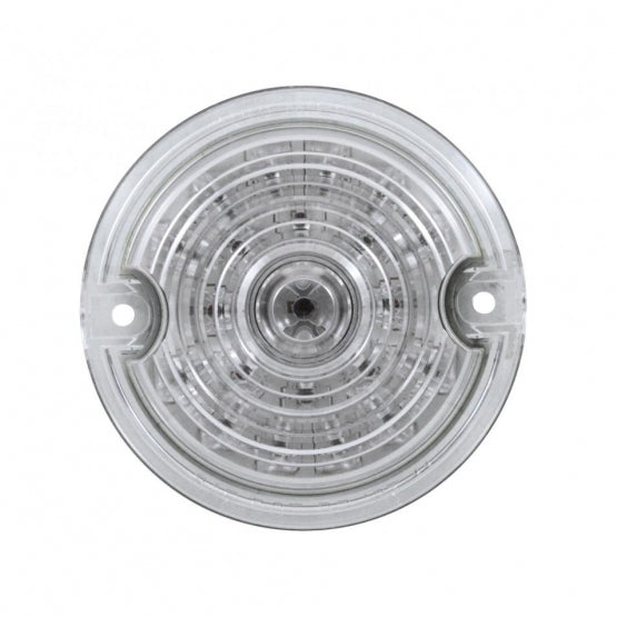 21 LED 3-1/4" Dual Function Signal Light For Harley Motorcycle With 1157 Plug - Amber LED/Clear Lens