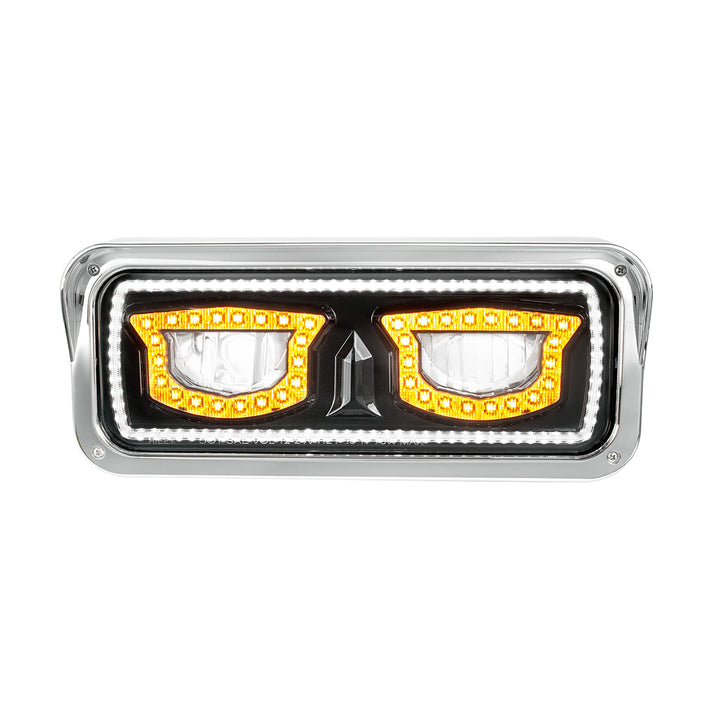 High Power Blackout LED Headlight With Turn Signal And Position Light - Passenger