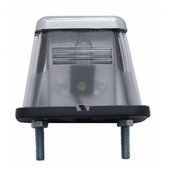 Chrome Rectangular License Light