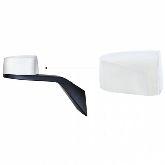 Chrome Hood Mirror Cover For 2003-2017 Volvo VN/VNL - Passenger