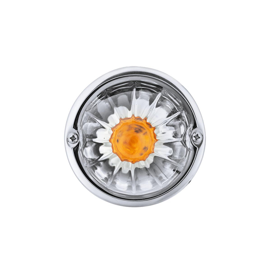 Glass Watermelon Light Kit With LED Light - Amber LED/Clear Lens