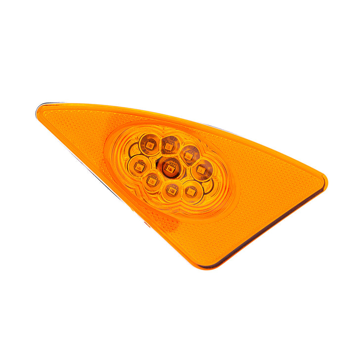 9 LED Competition Series Fender Light For 2007-2017 Kenworth T660 (Passenger) - Amber LED/Lens
