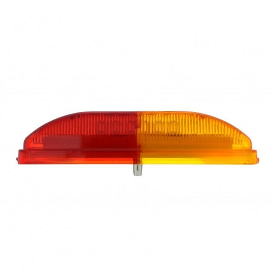 6 LED Rectangular Fender Mount Light (Clearance/Marker) With Amber &amp; Red Lens (Bulk)